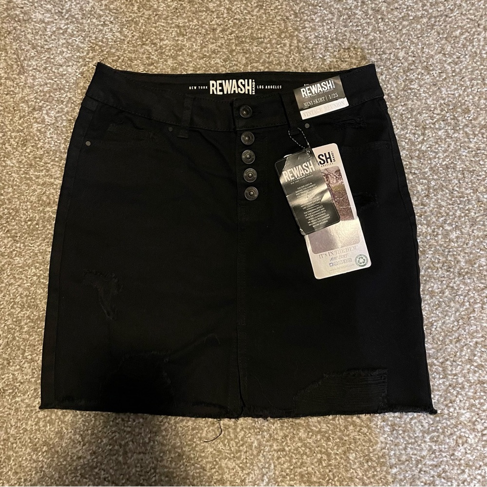 Rewash Vintage Reunion Black Mini Skirt 1/25 - NWT